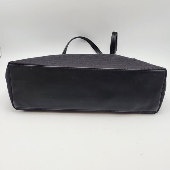 Tommy Hilfiger Large Handbag Preowned Black Logo Pattern - Picture 9 of 14